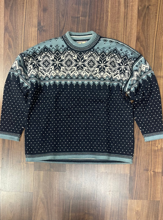 Pullover von Dale of Norway Wolle (XXL Herren) schwarz grau