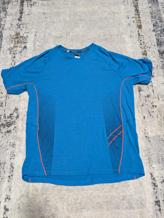 T-Shirt von Icebreaker Merino GT (L bis XL Herren) blau mit Tasche