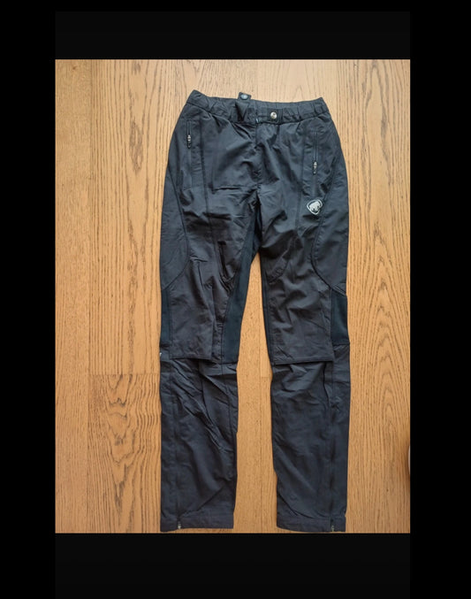 Elastische Trekking Hose Mammut (S Damen, Herren) wasserdicht schwarz