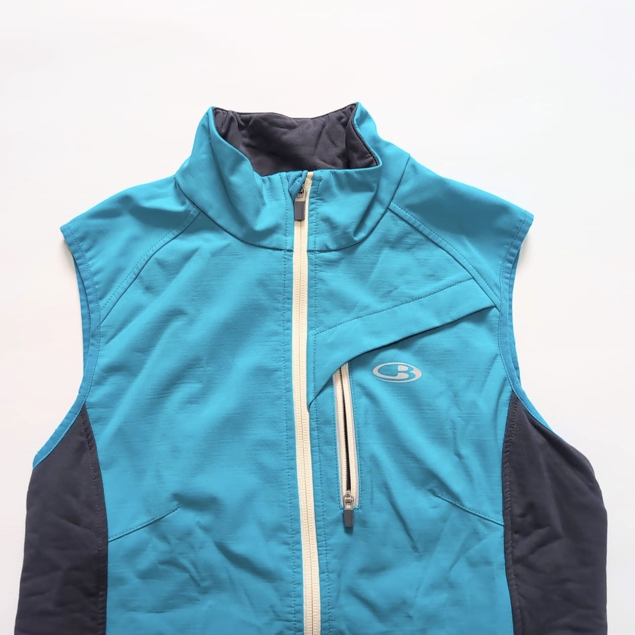 Softshell Weste von Icebreaker Merino (S Damen) türkis grau