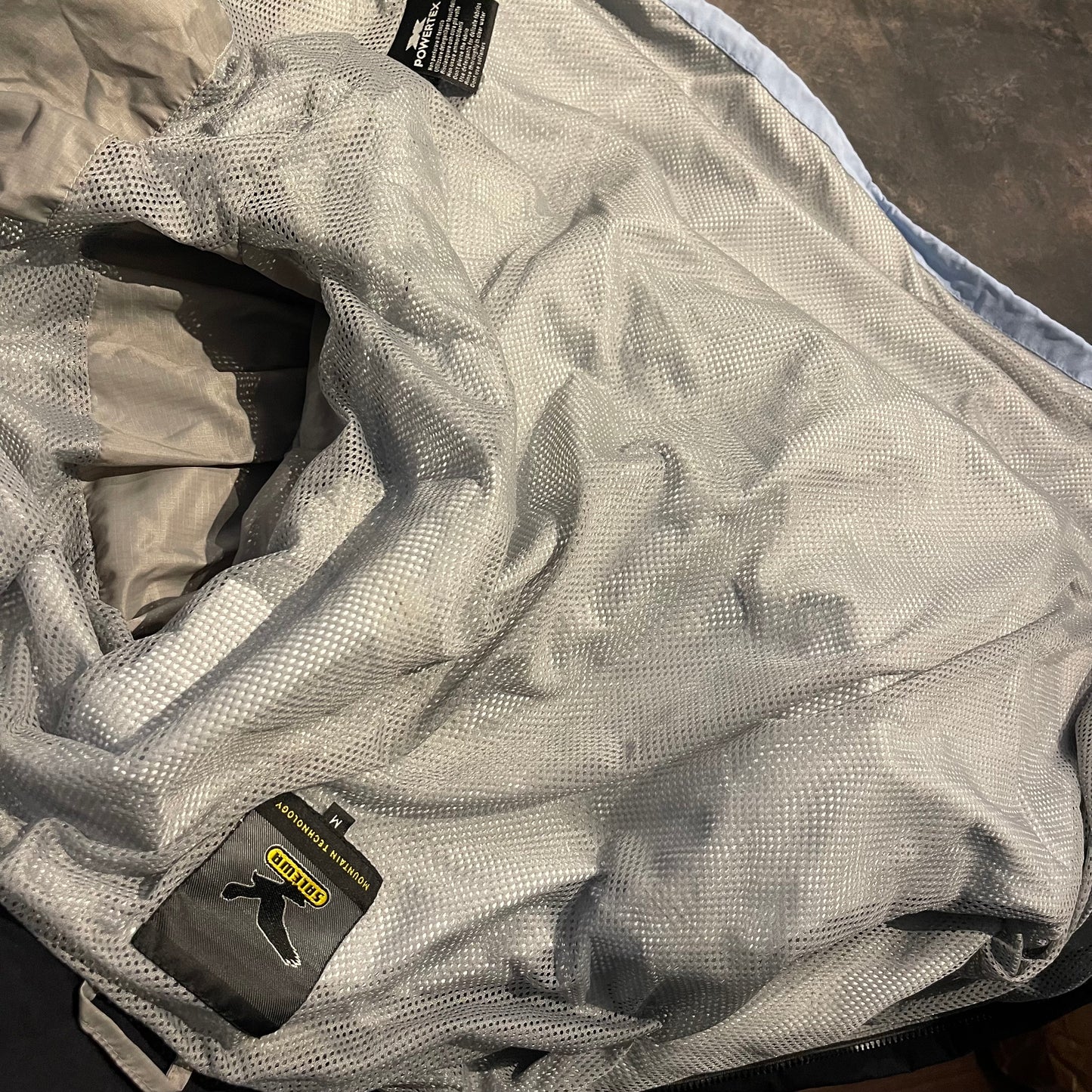 Regen Jacke von Salewa (L Damen) wasserdicht hellblau