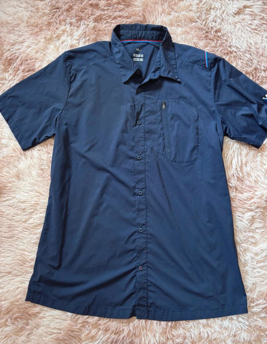 Kurzarm Hemd (L Herren) von Millet dunkelblau Stretch
