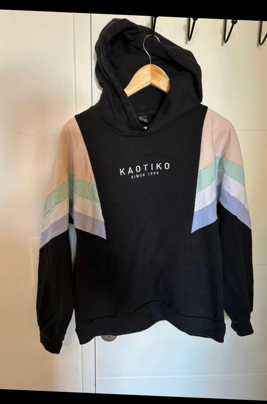 Hoodie von Kaotiko in Größe M schwarz bunt