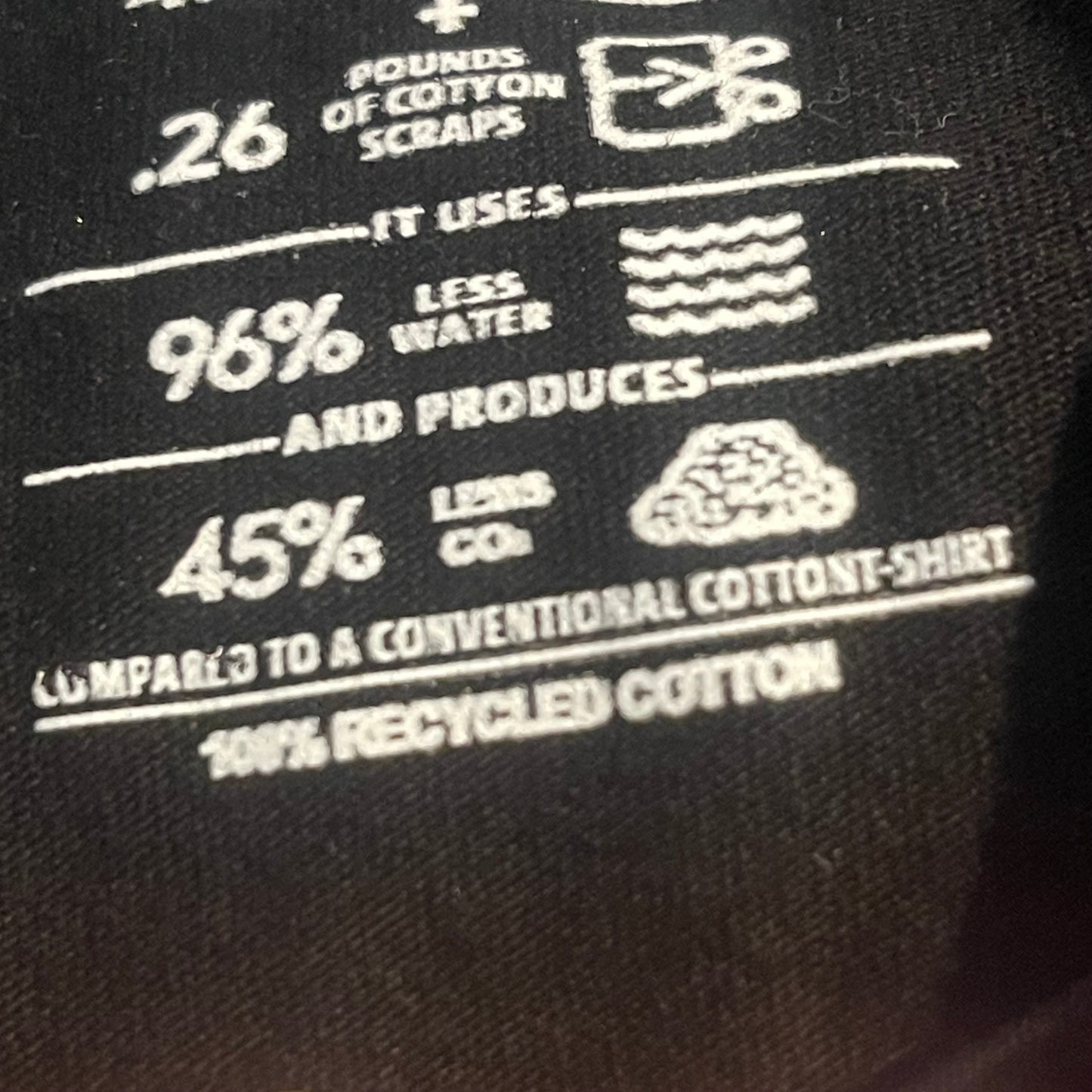Patagonia T-Shirt (L Herren) Organic Cotton schwarz mit Brustprint