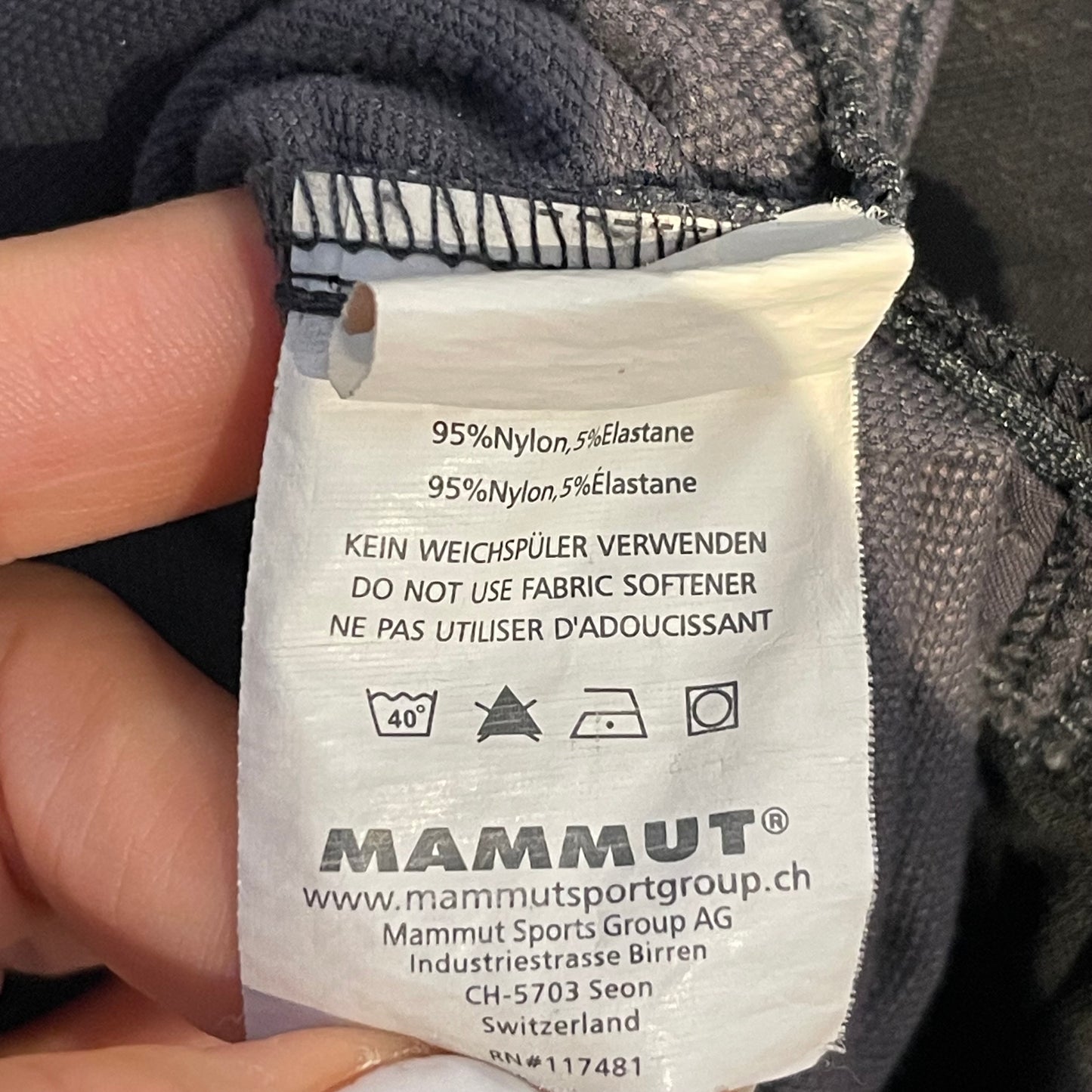 Trekking Hose Mammut (XL Herren) dunkelgrau Softtech Dry