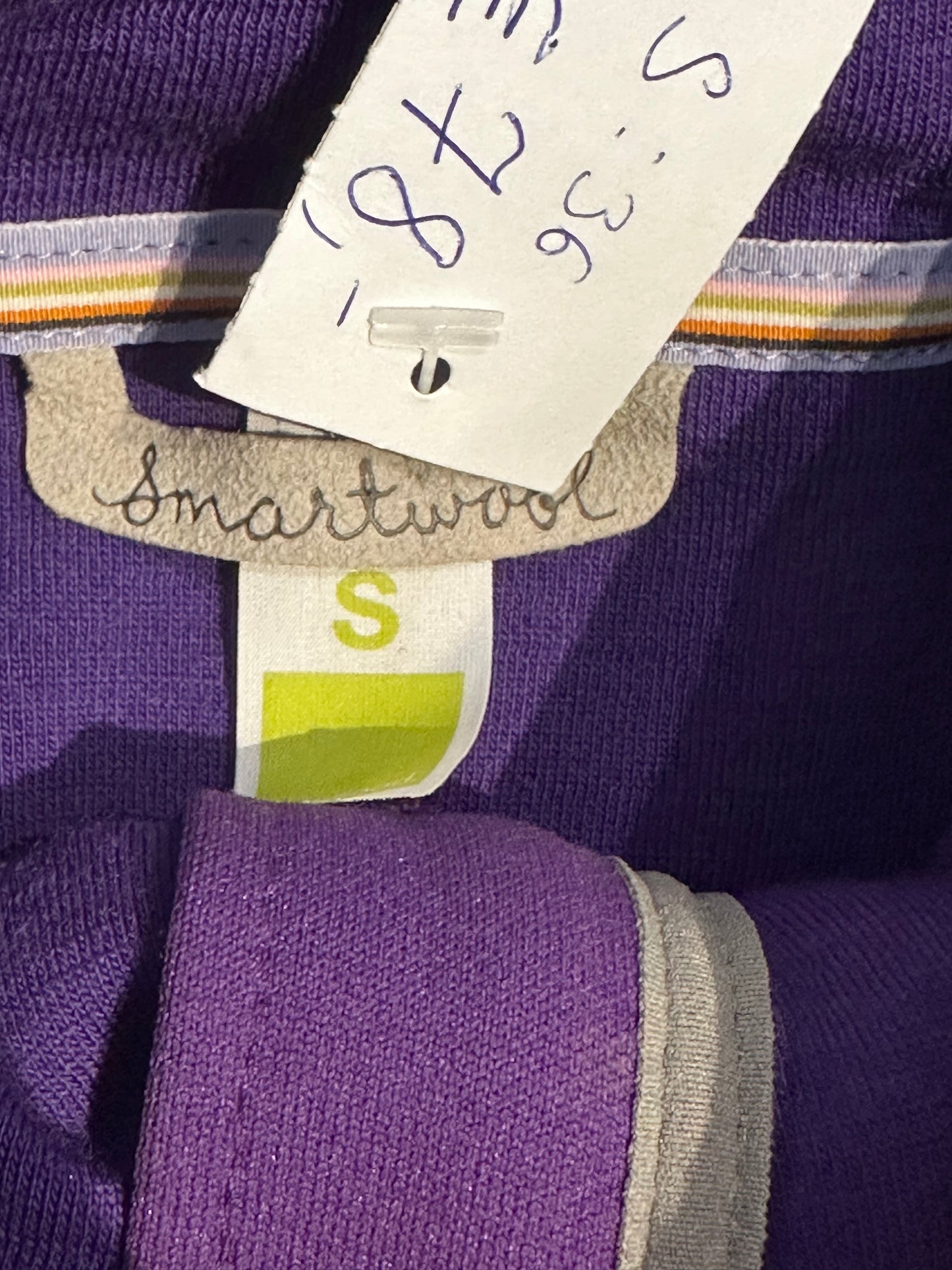 Merino Kapuzen Jacke von Smartwool (S Damen) Zip Hoodie lila