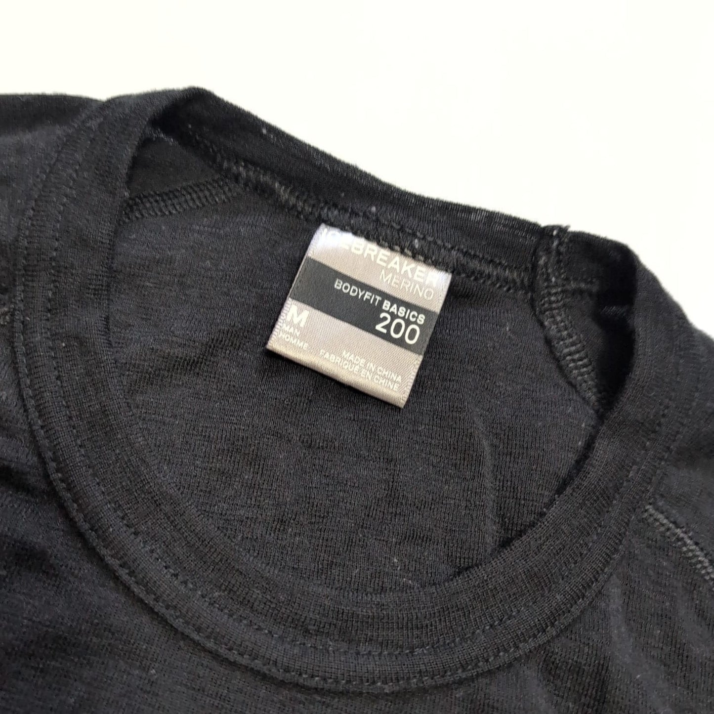 Merino Longsleeve Icebreaker (M HERREN) 200 Baselayer schwarz