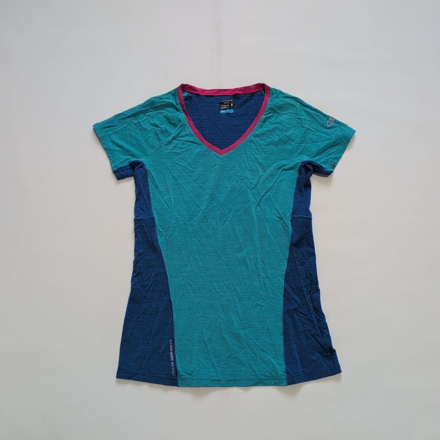 Merino T-Shirt Icebreaker (Damen S) türkis blau
