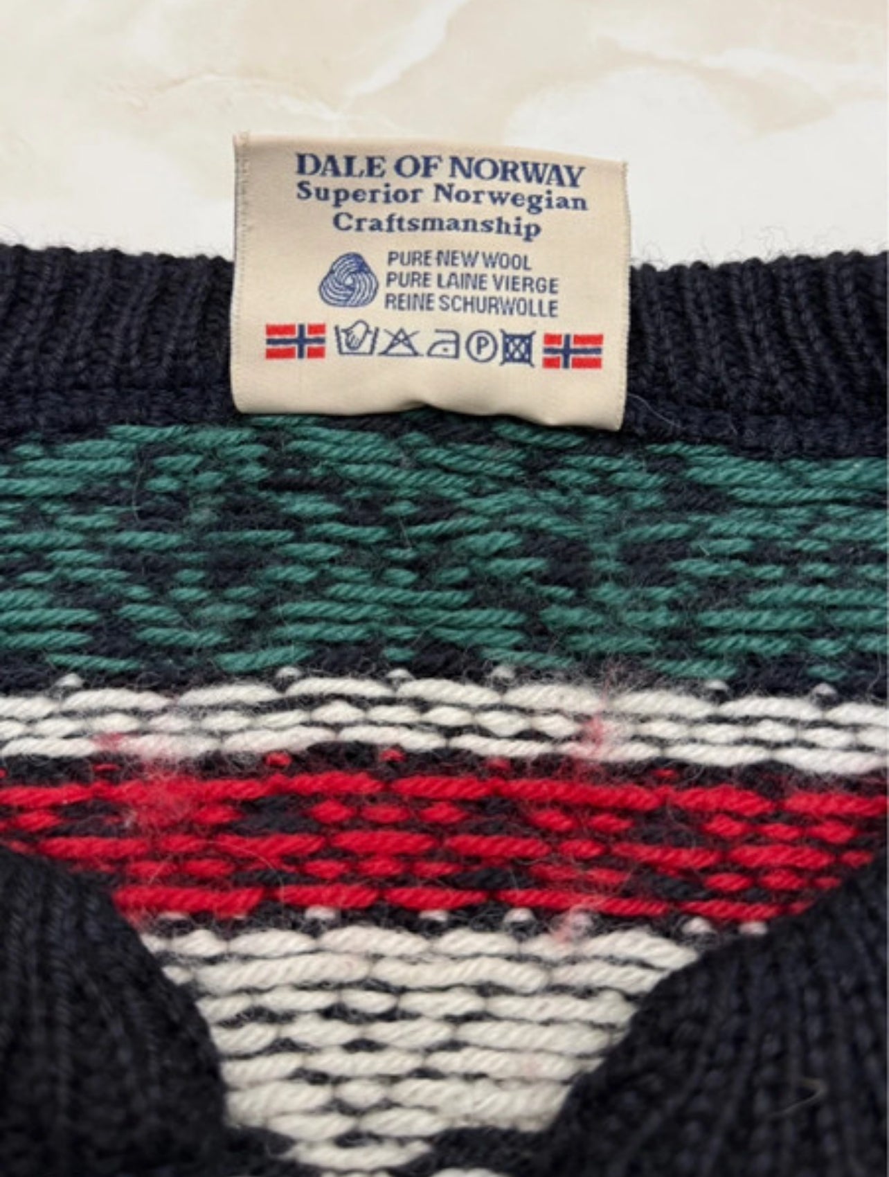 Strick Jacke Dale of Norway (XL Herren) Hirsche schwarz Wolle