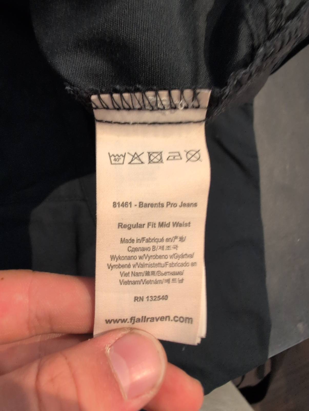 Fjällräven Barents Pro Hose (L /50 Herren) marineblau