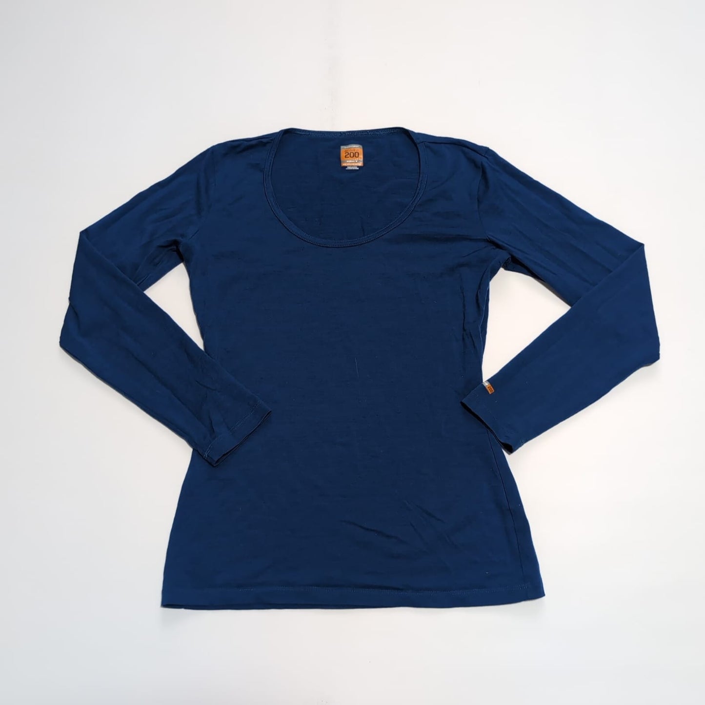Longsleeve Icebreaker ( M Damen ) Merino 200 Baselayer blau