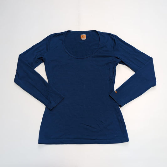 Longsleeve Icebreaker ( M Damen ) Merino 200 Baselayer blau