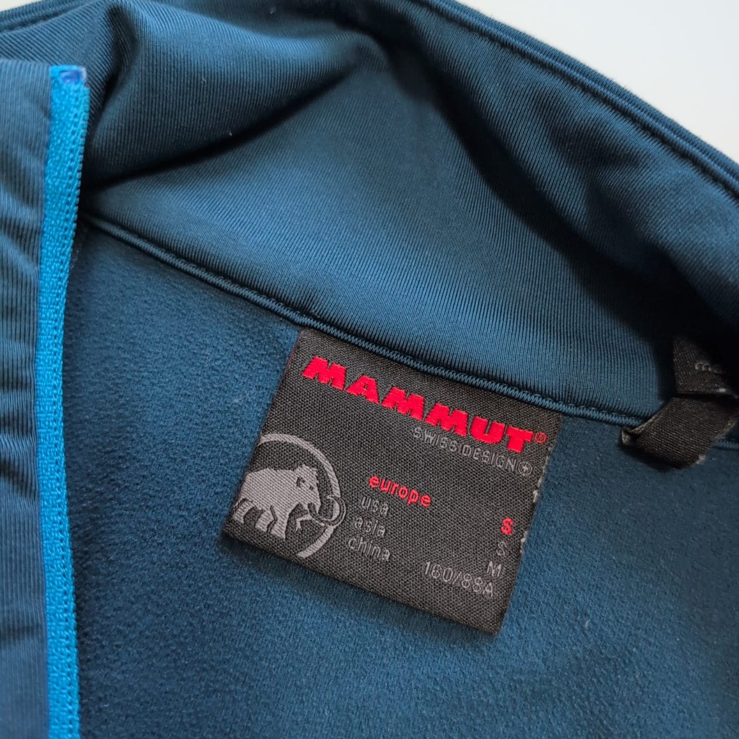 Longsleeve von Mammut (S Damen) neck-zip blau - wanderlich.com