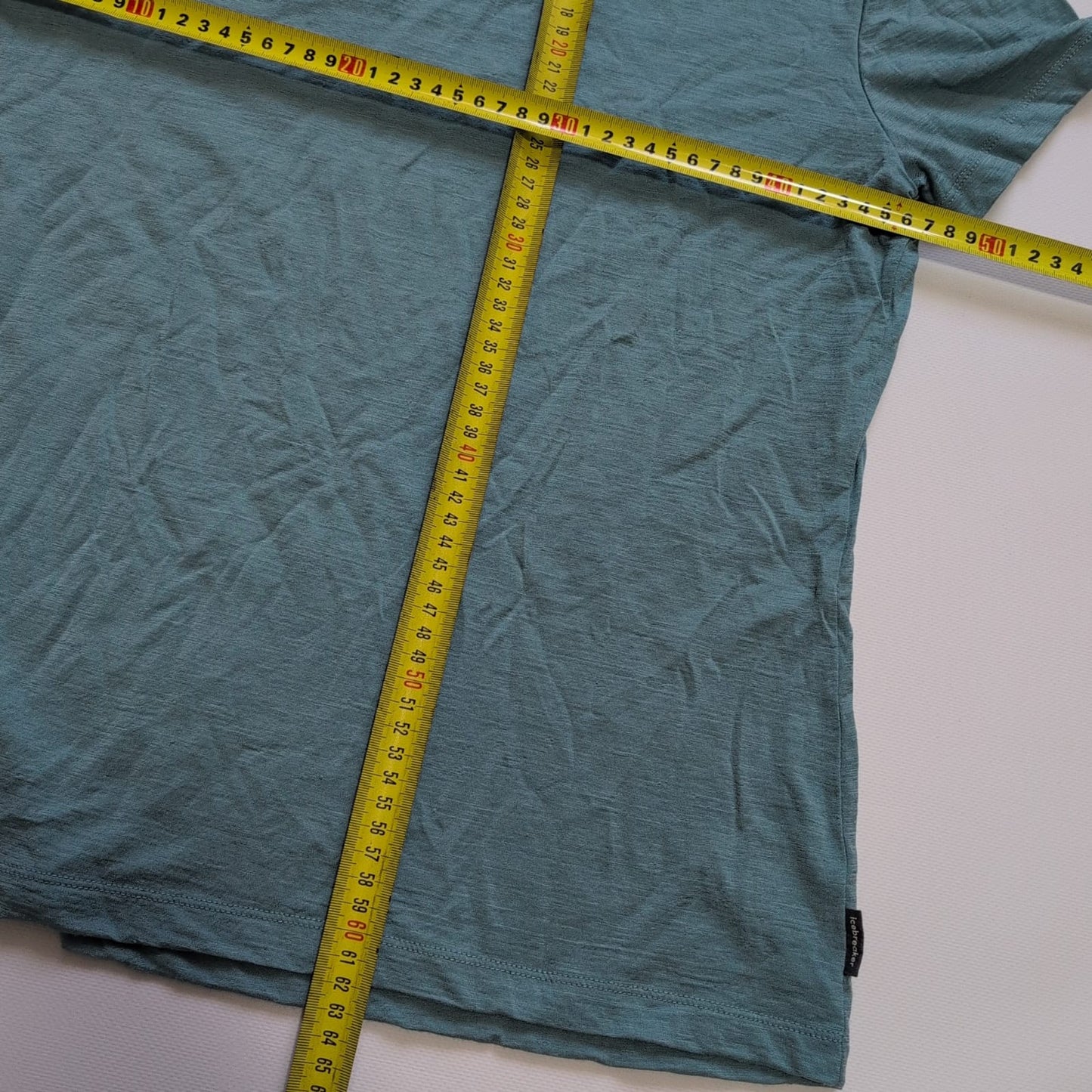 Merino T-Shirt von Icebreaker (M Damen) türkis Print Berge