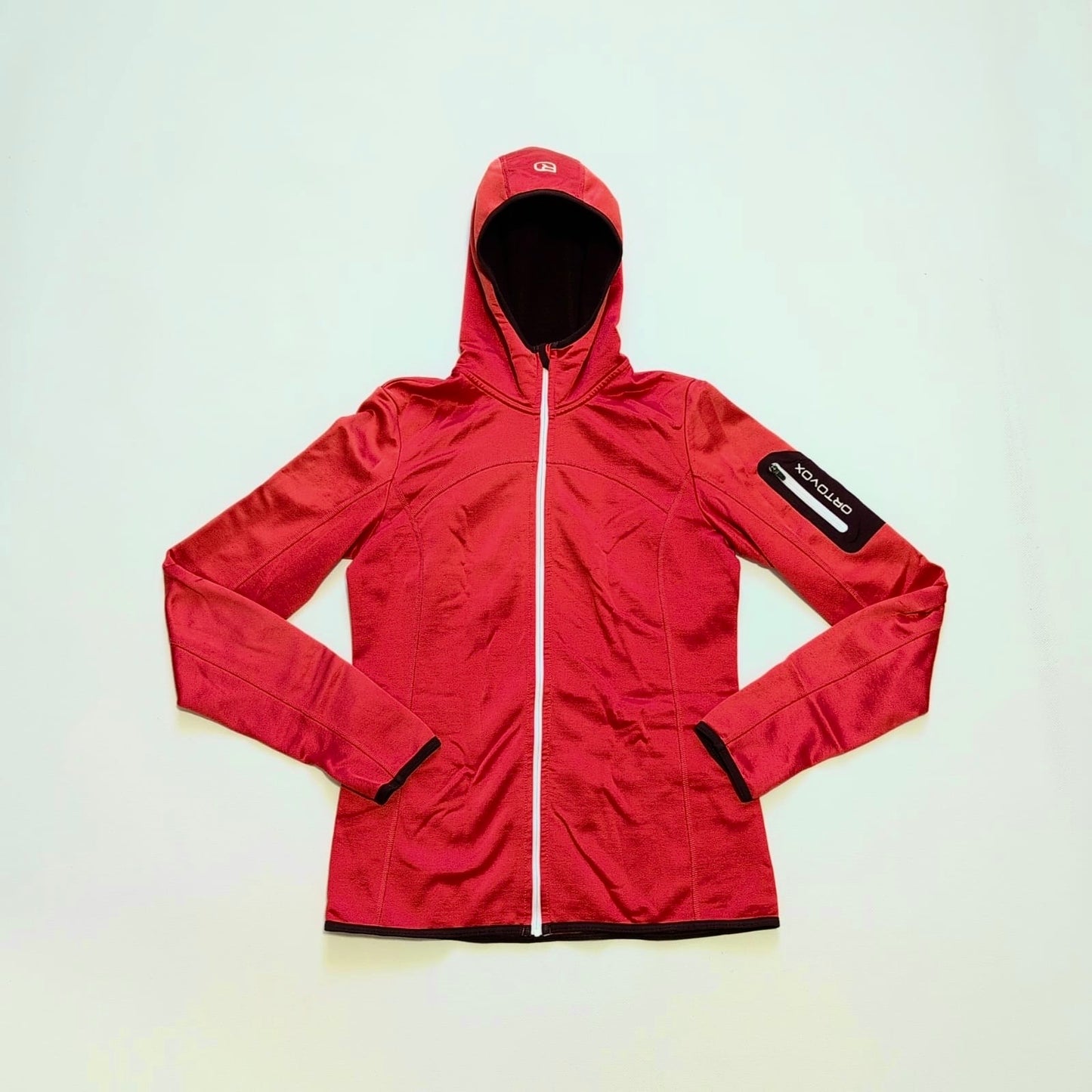 Ortovox Fleece Jacke Merino inside (M Damen) Hoodie korallenrot