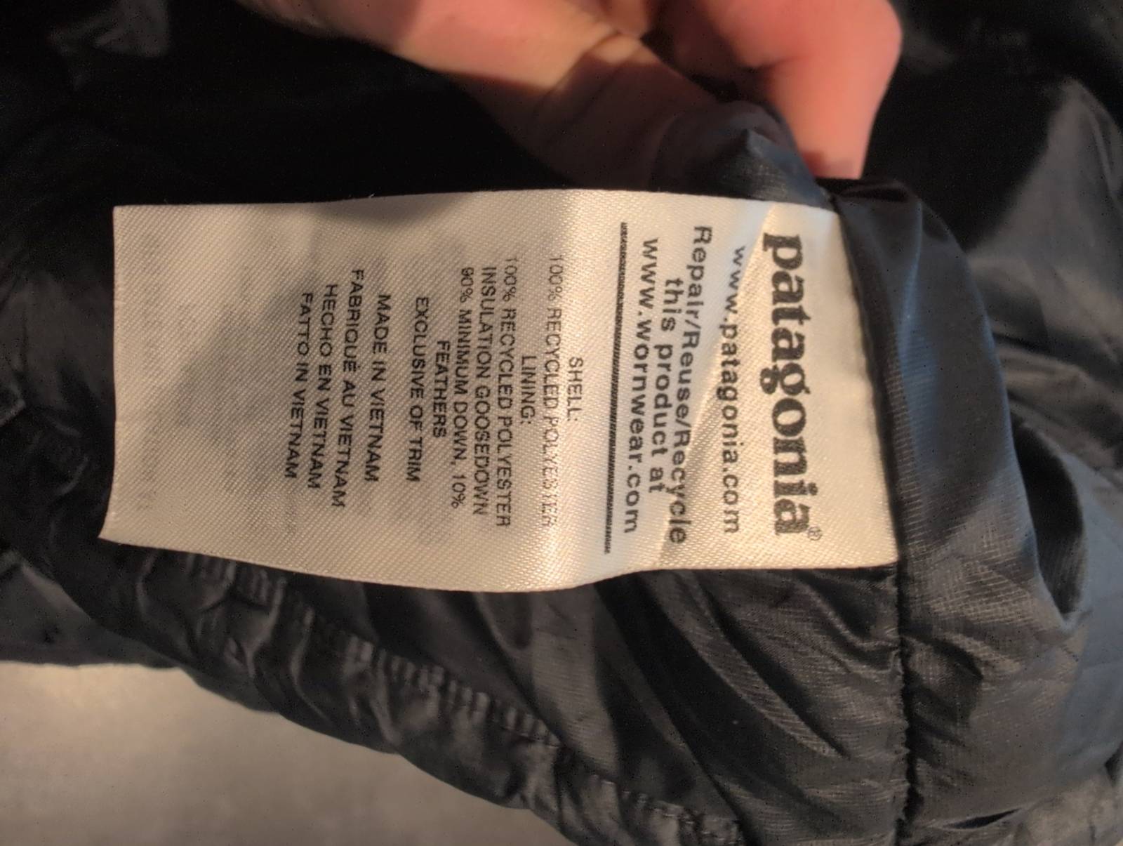 Patagonia Weste Daunen Insulation (S Herren) grau - wanderlich.com