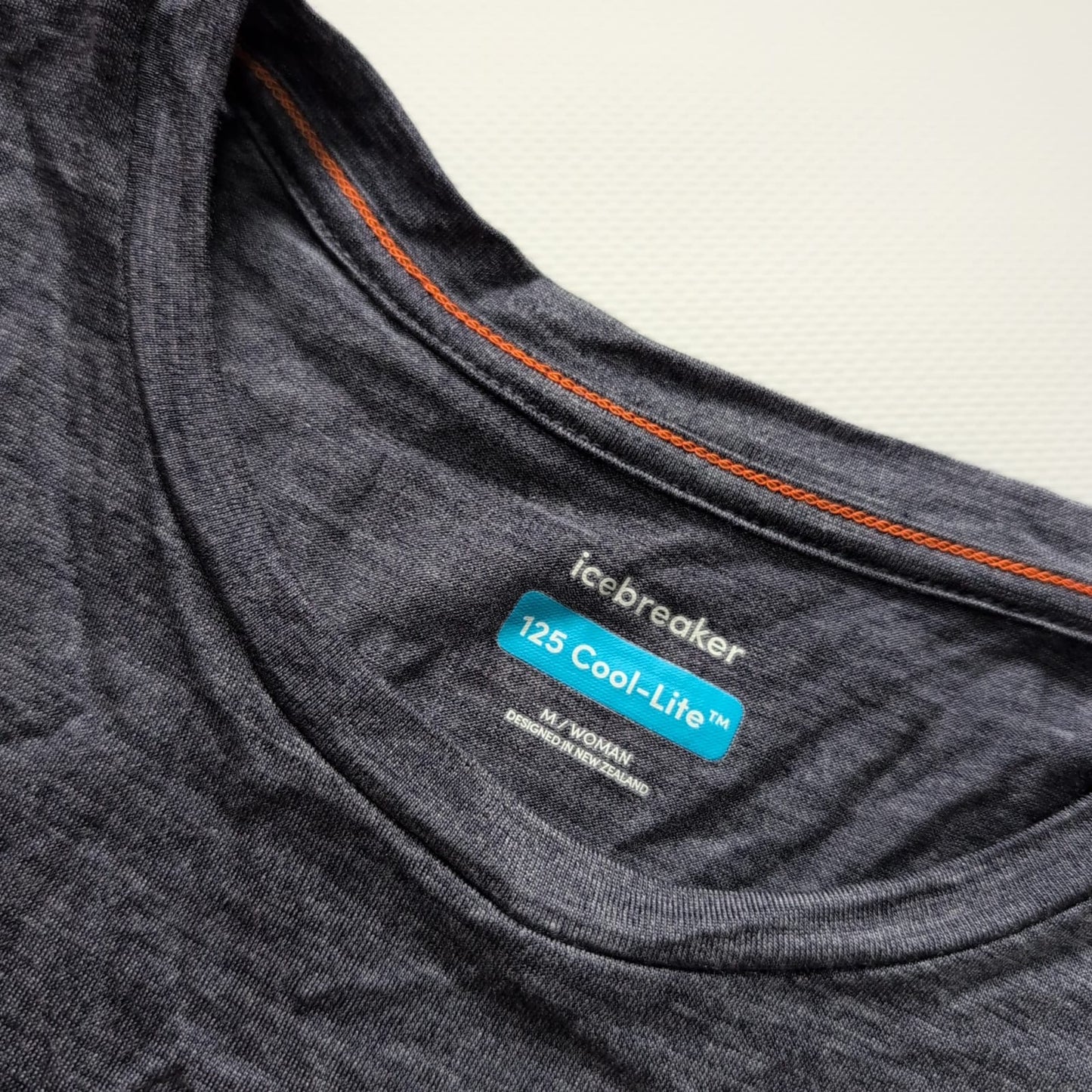 Merino T-Shirt Icebreaker (M Damen) blau / stahlgrau