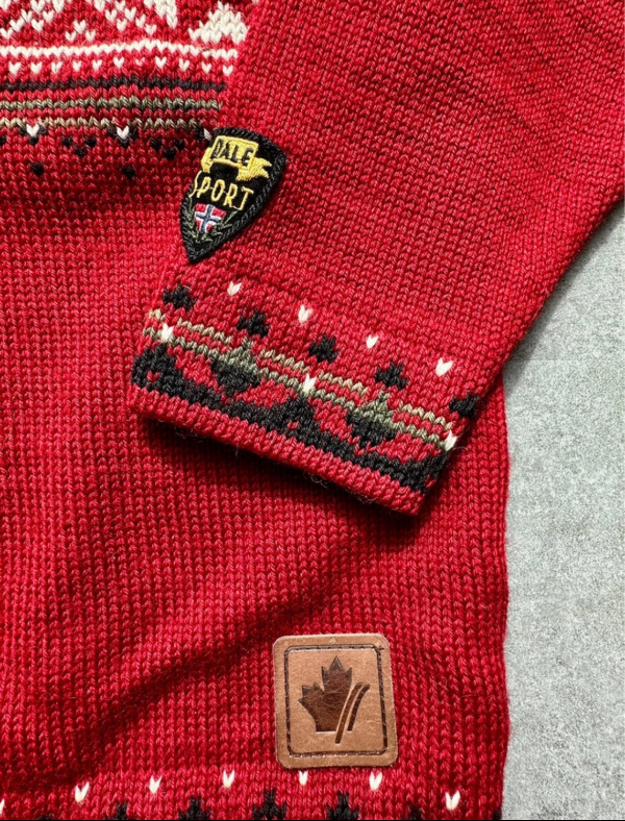 Strick Pullover von Dale of Norway (M Herren) 100% Wolle rot