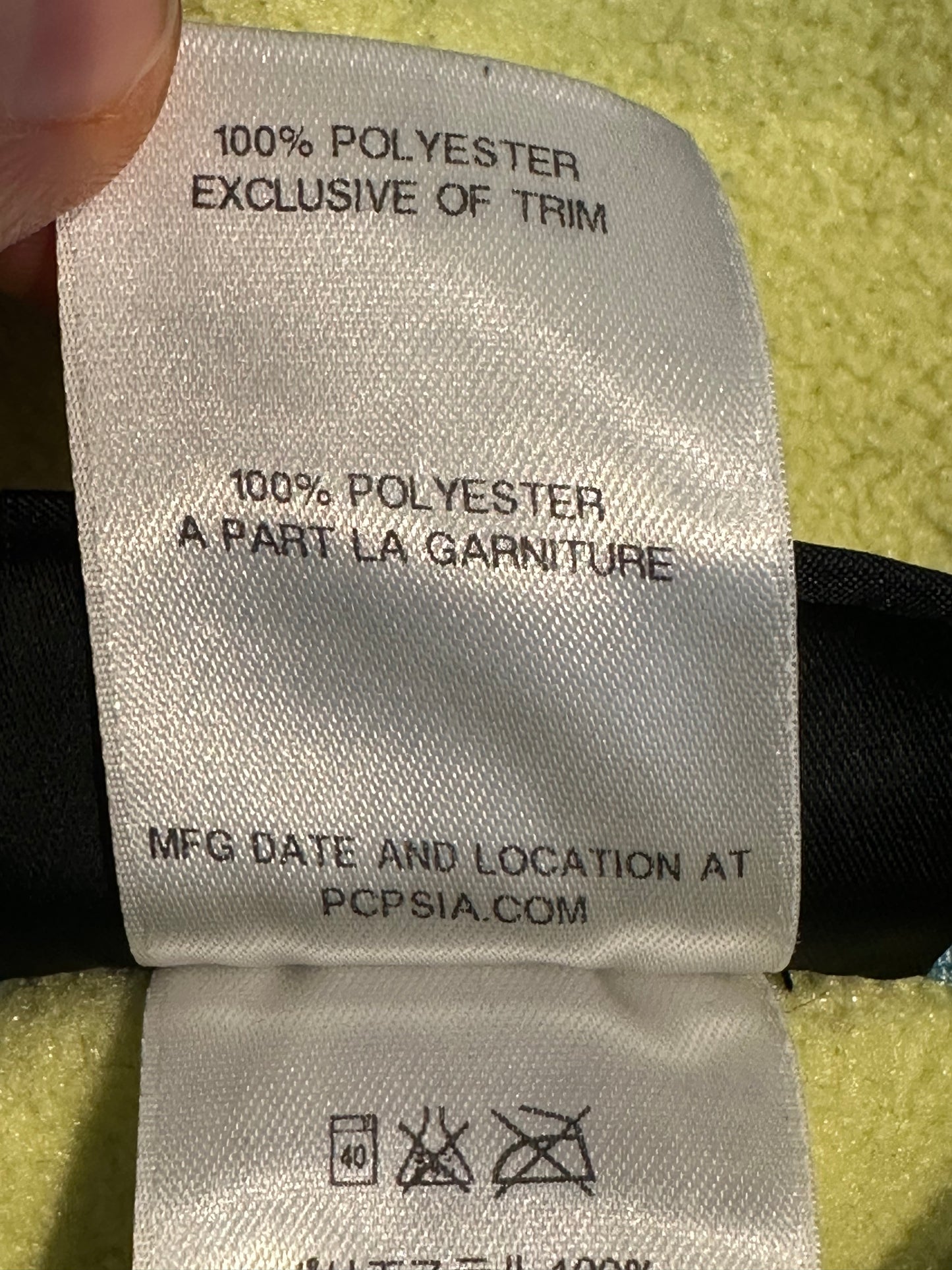 Patagonia Synchilla Pullover (M Damen) Fleece Sweatshirt grün gelb