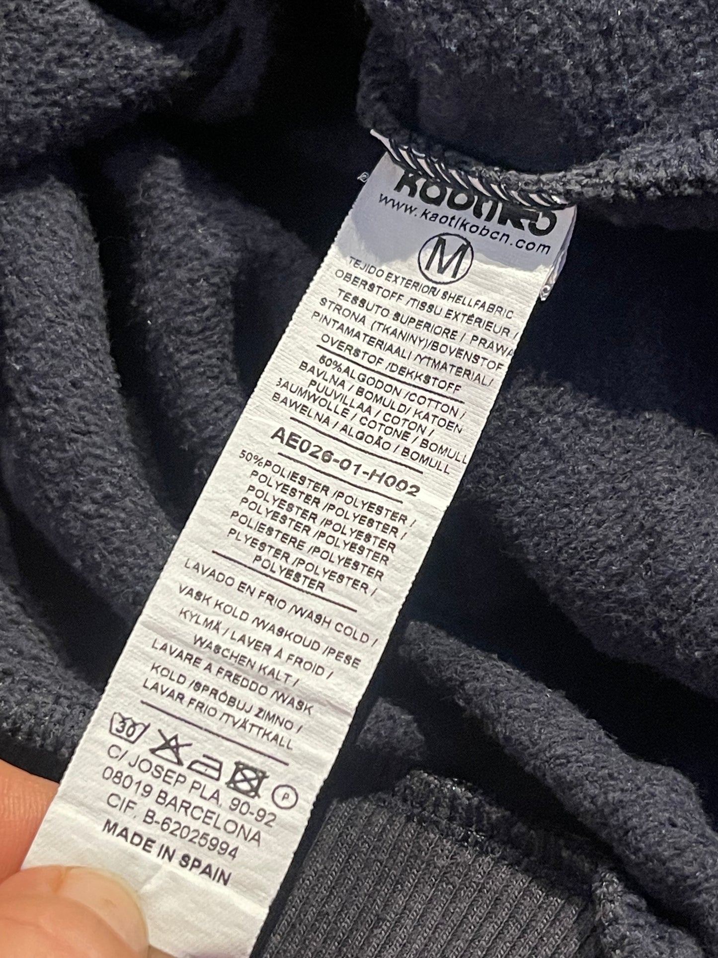 Pullover von Kaotiko M (Unisex) Sweatshirt marineblau braun weiß