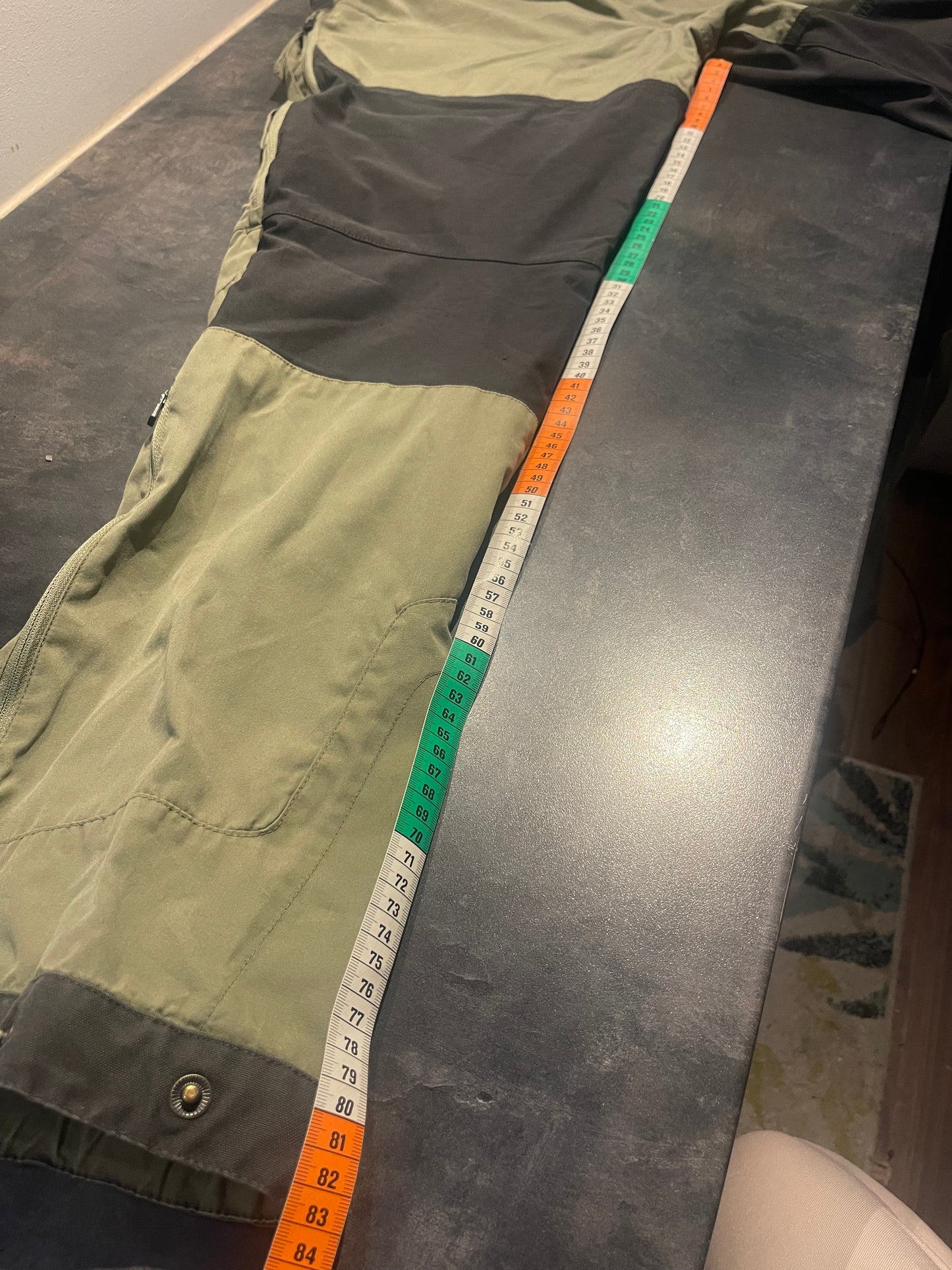 Hose von Fjällräven Keb G-1000 (L Herren) khaki schwarz