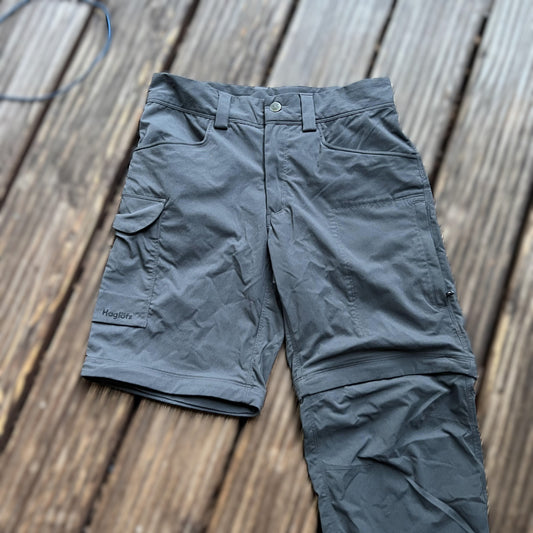 Zip Off Hose von Haglöfs (S Herren) 2in 1 Hose / Shorts grau