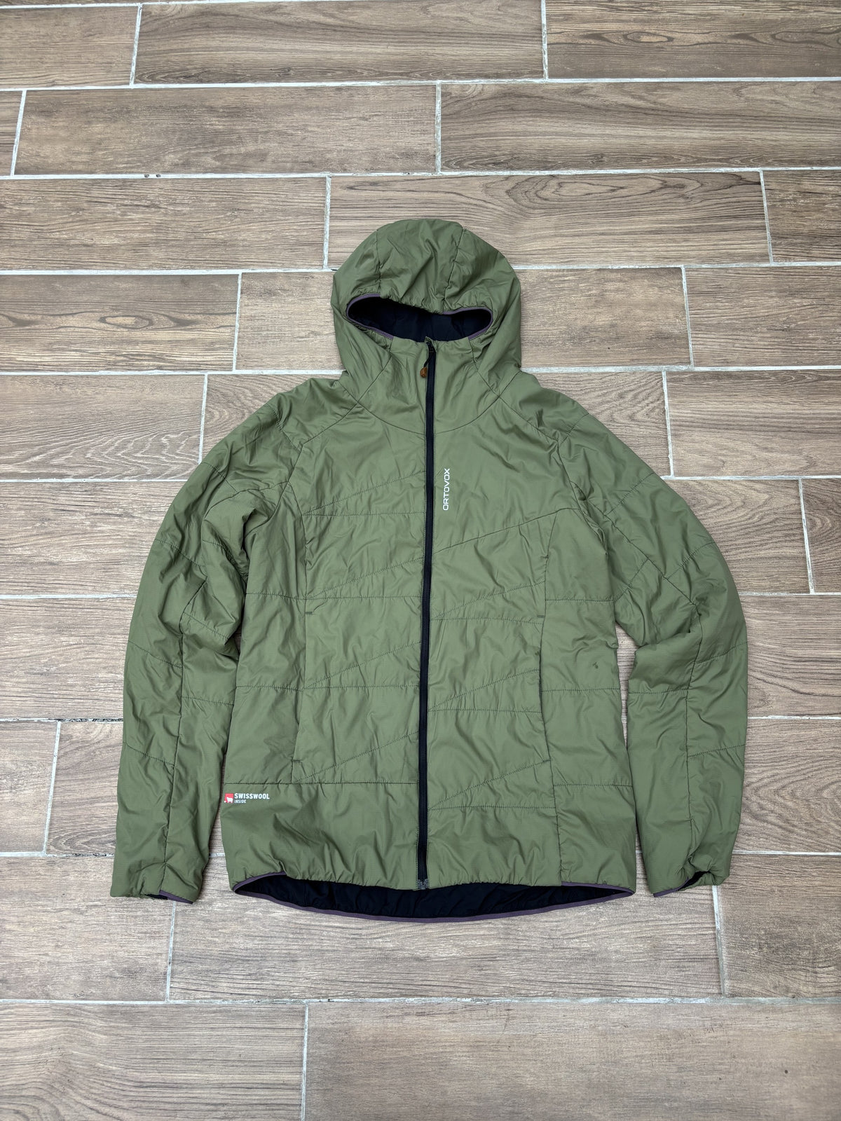 Leichte Swisswool Jacke Ortovox (M Damen) Isolation grün
