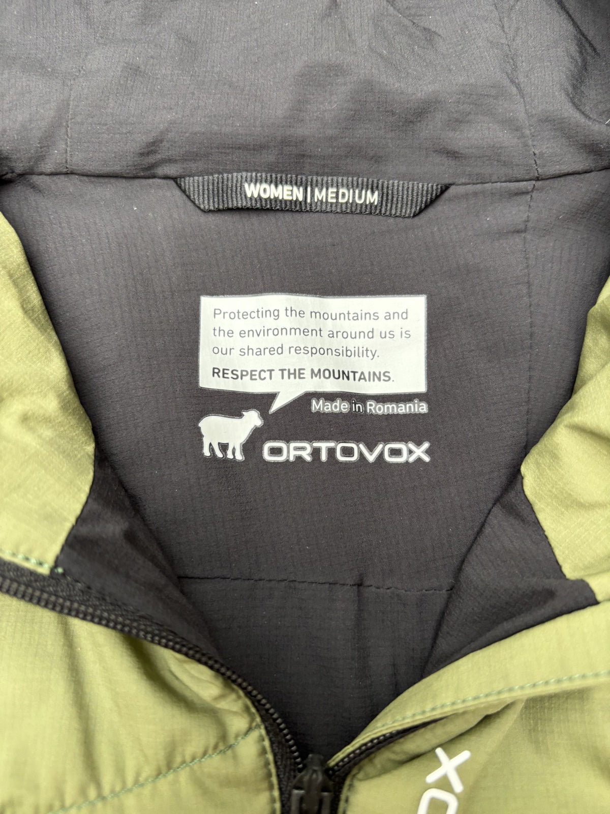 Leichte Swisswool Jacke Ortovox (M Damen) Isolation grün
