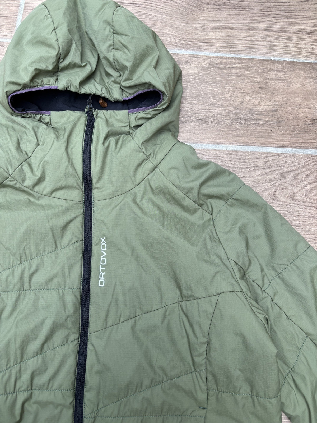 Leichte Swisswool Jacke Ortovox (M Damen) Isolation grün