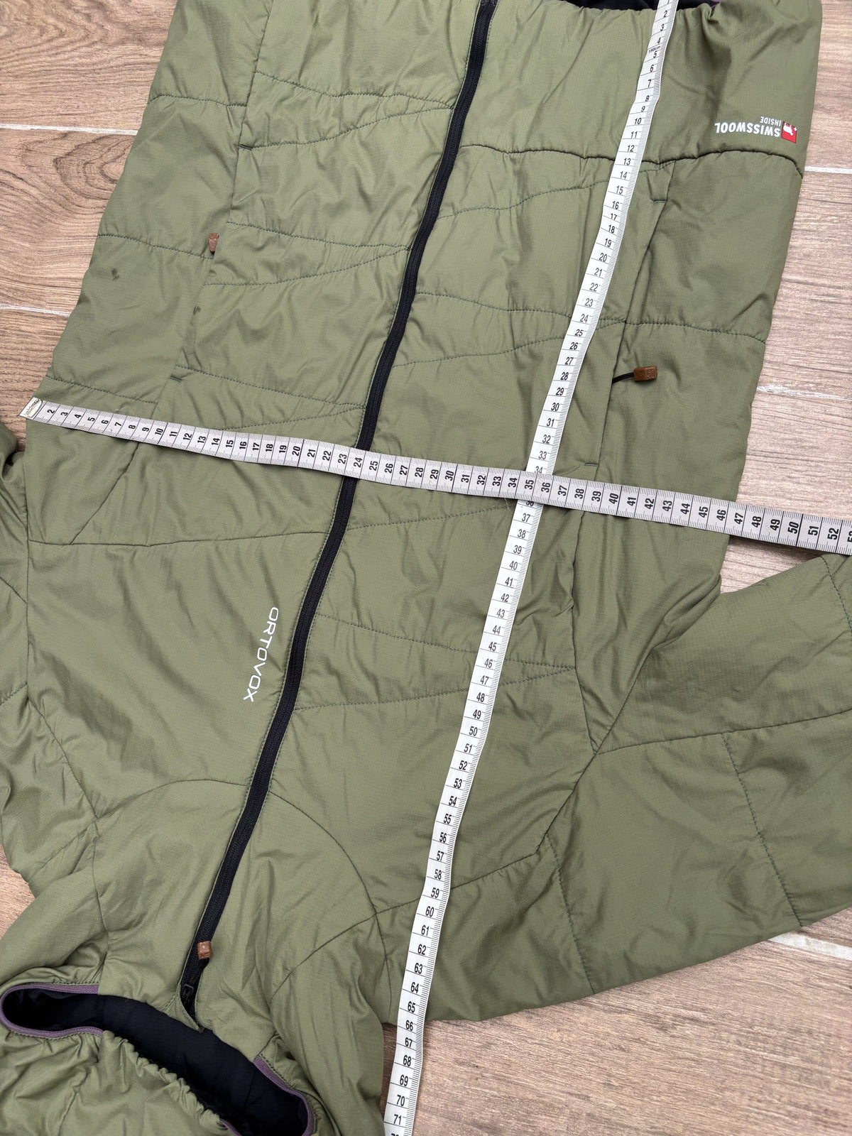 Leichte Swisswool Jacke Ortovox (M Damen) Isolation grün