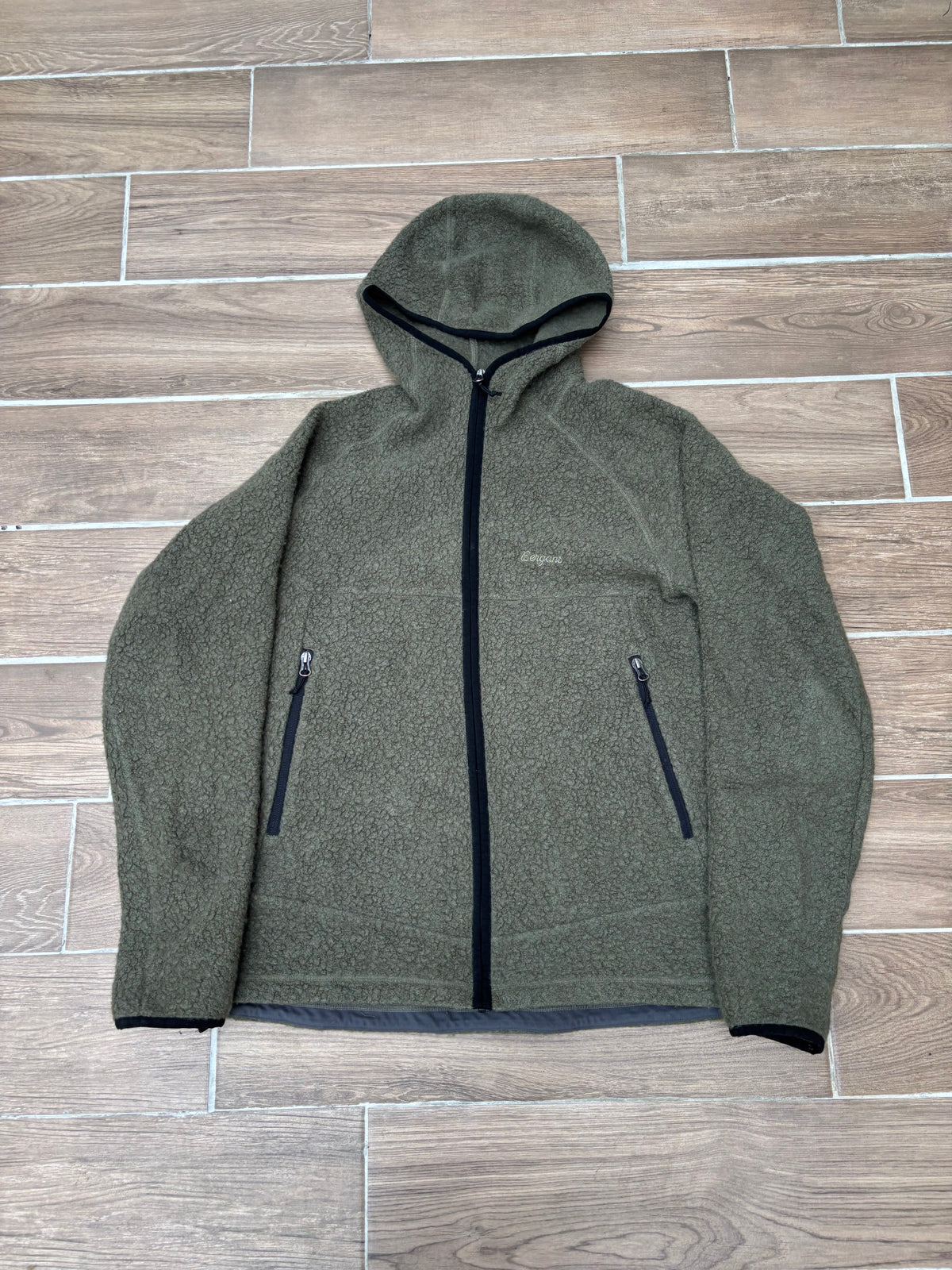 Warme Jacke Bergans of Norway (XXL Herren) Zip Hoodie grün