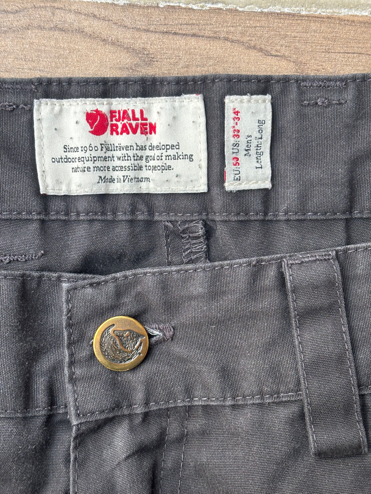 Hose Fjällräven Vidda (M-L Herren) G-1000 grau