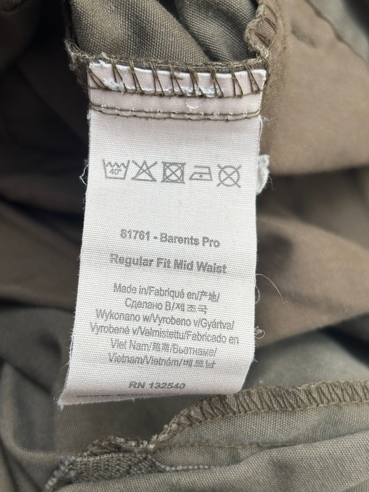 Fjällräven Barents Hose (M Herren) khaki