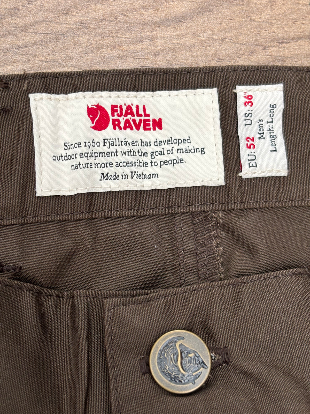 Hose Fjällräven Barents Pro (XL Herren) braun