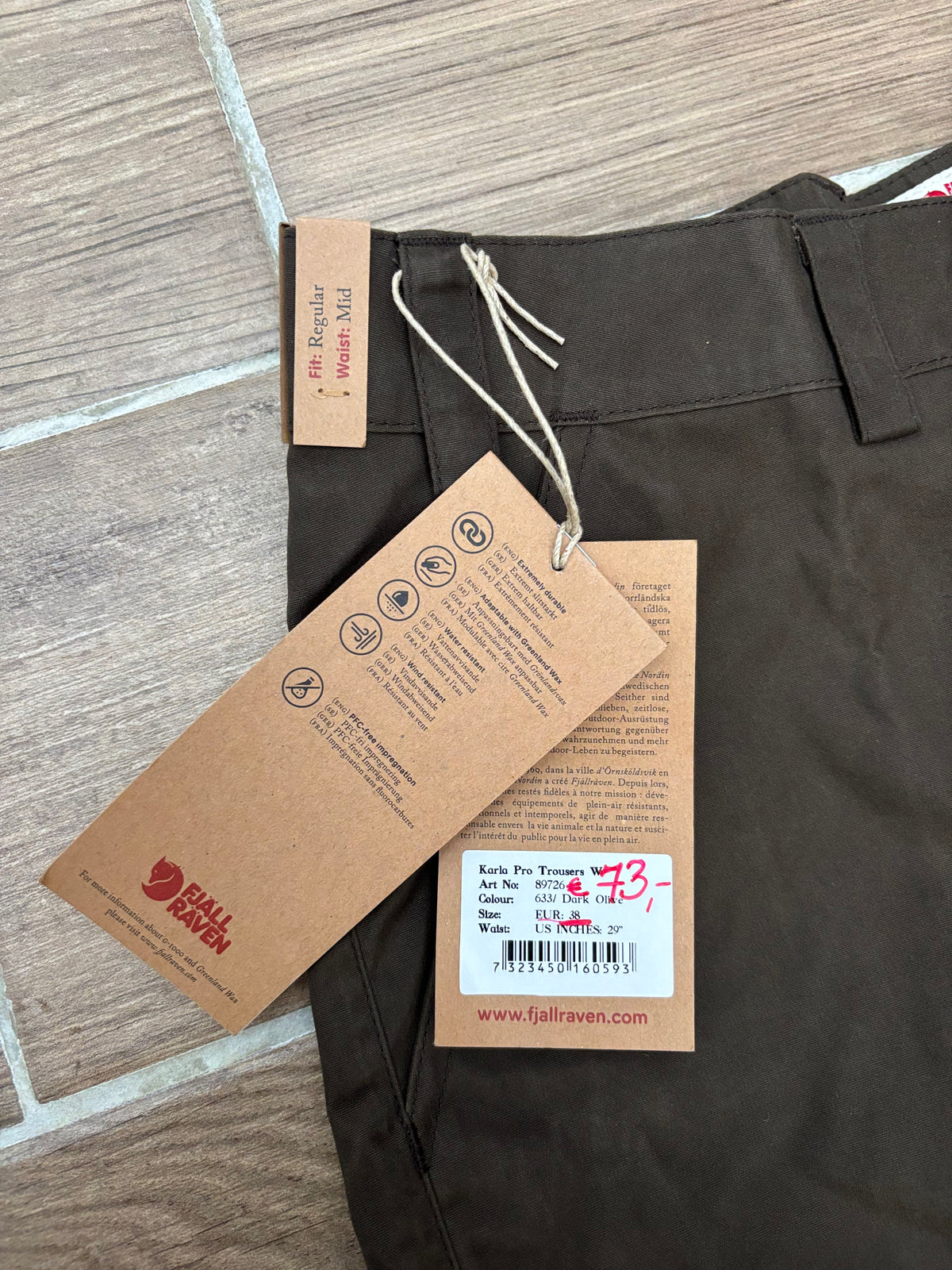 Hose Fjällräven (M Damen) Karla Pro braun