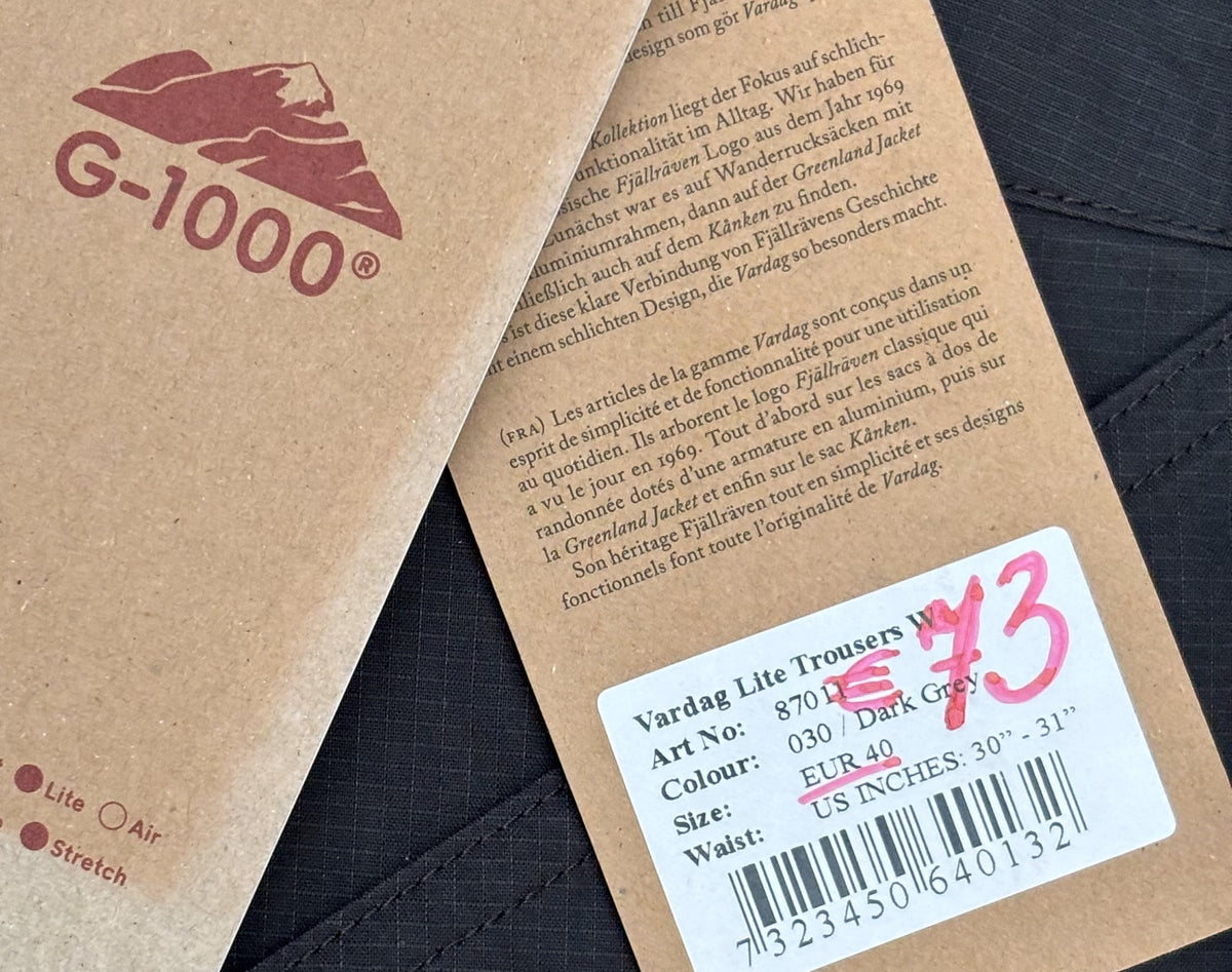 Leichte Hose Fjällräven (L Damen) G-1000 schwarz