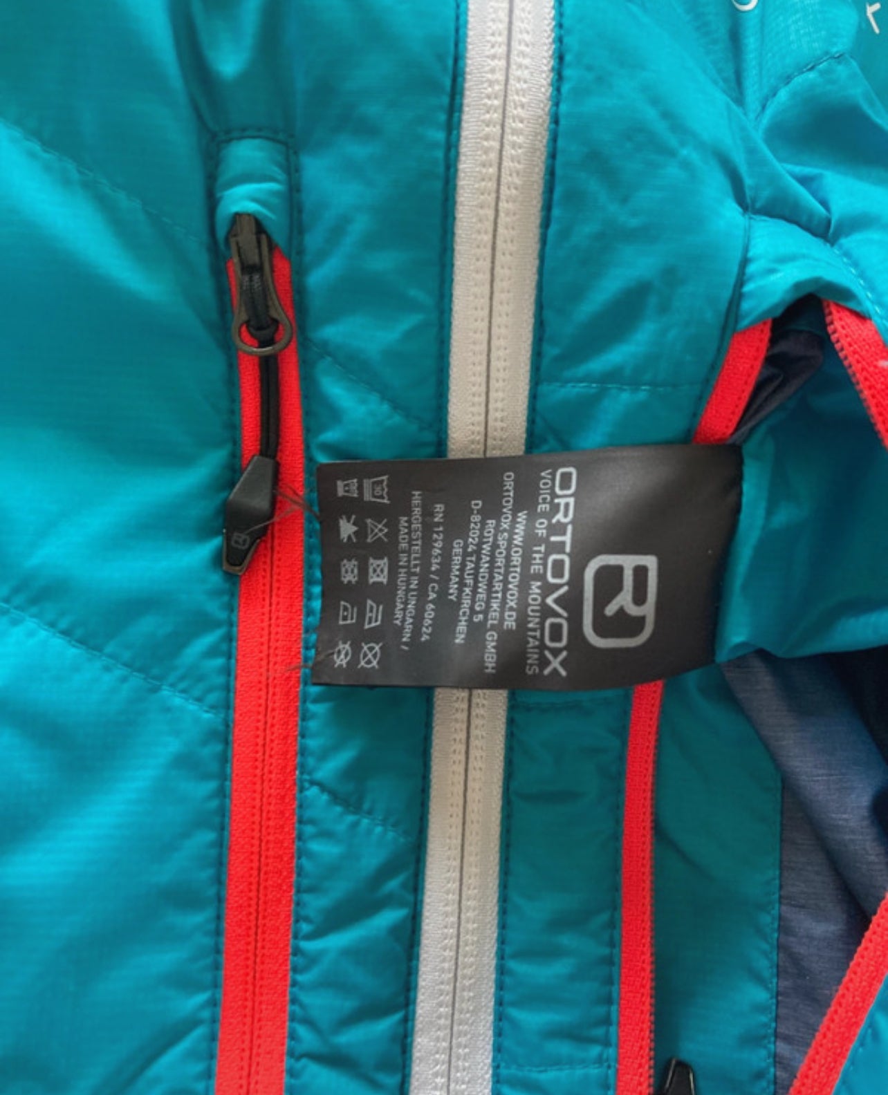 Wolle /Daunen Wende Jacke Ortovox (L Damen) pink-blau