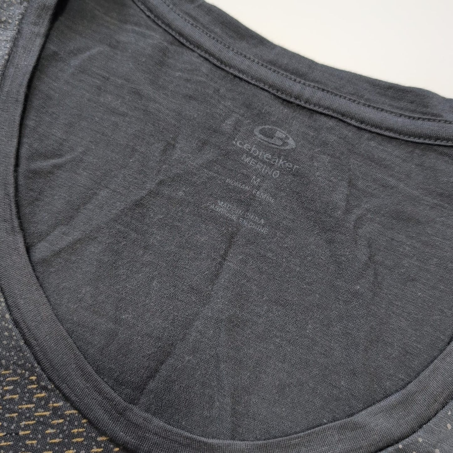 Merino T-Shirt von Icebreaker (M Damen) grau Print