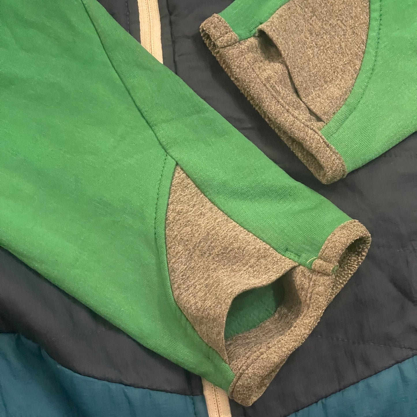 Ortovox Jacke Merino inside (XXL Herren) Hybrid grün-blau - wanderlich.com