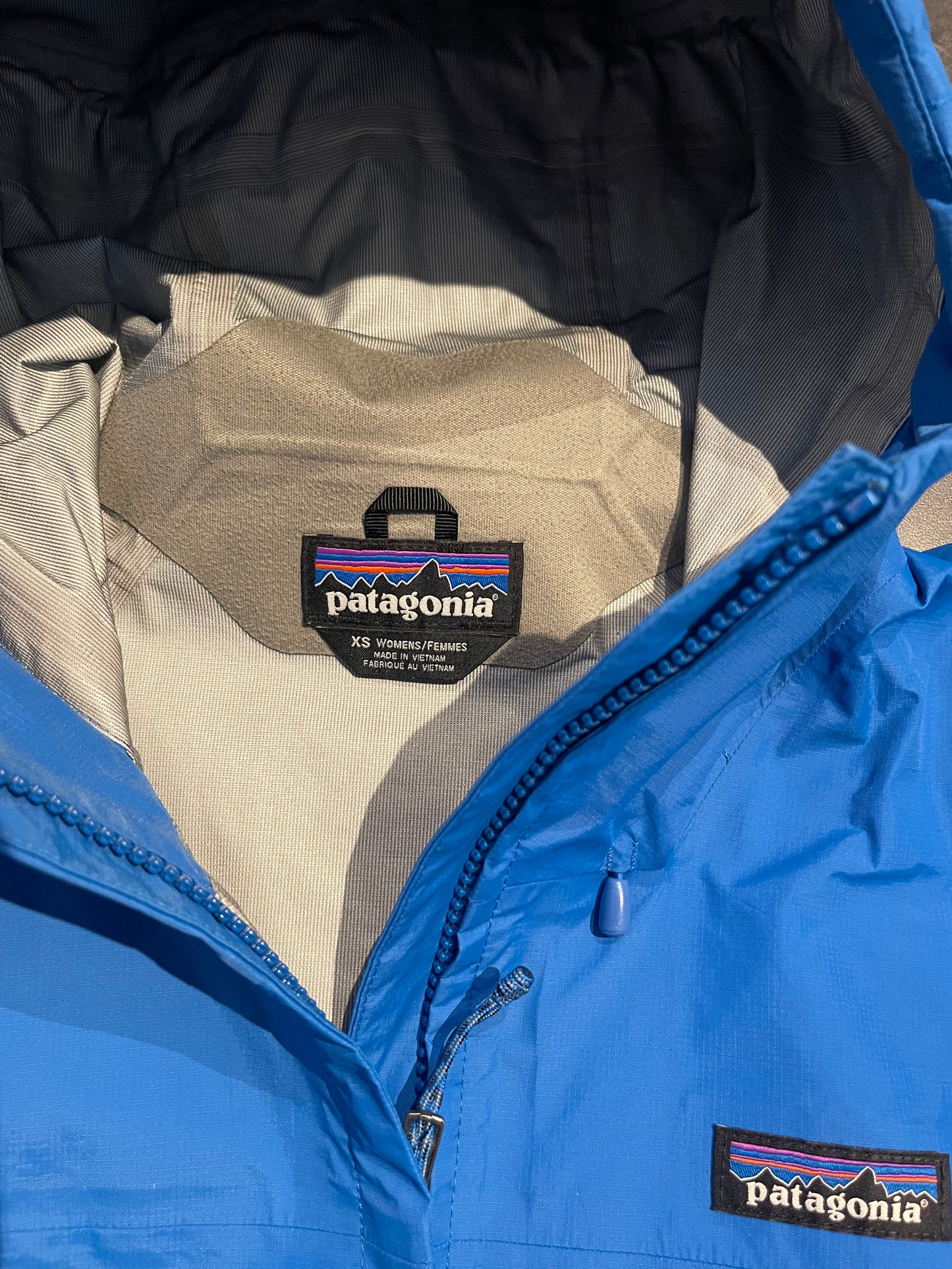 Hardshell Jacke von Patagonia (XS Damen) H2No™ Regenjacke blau