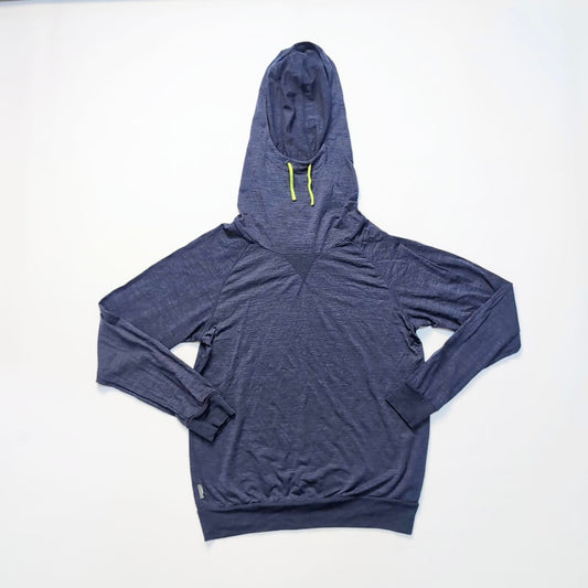 Longsleeve / Hoodie von Icebreaker (Damen M) Merino cool lite dunkelblau