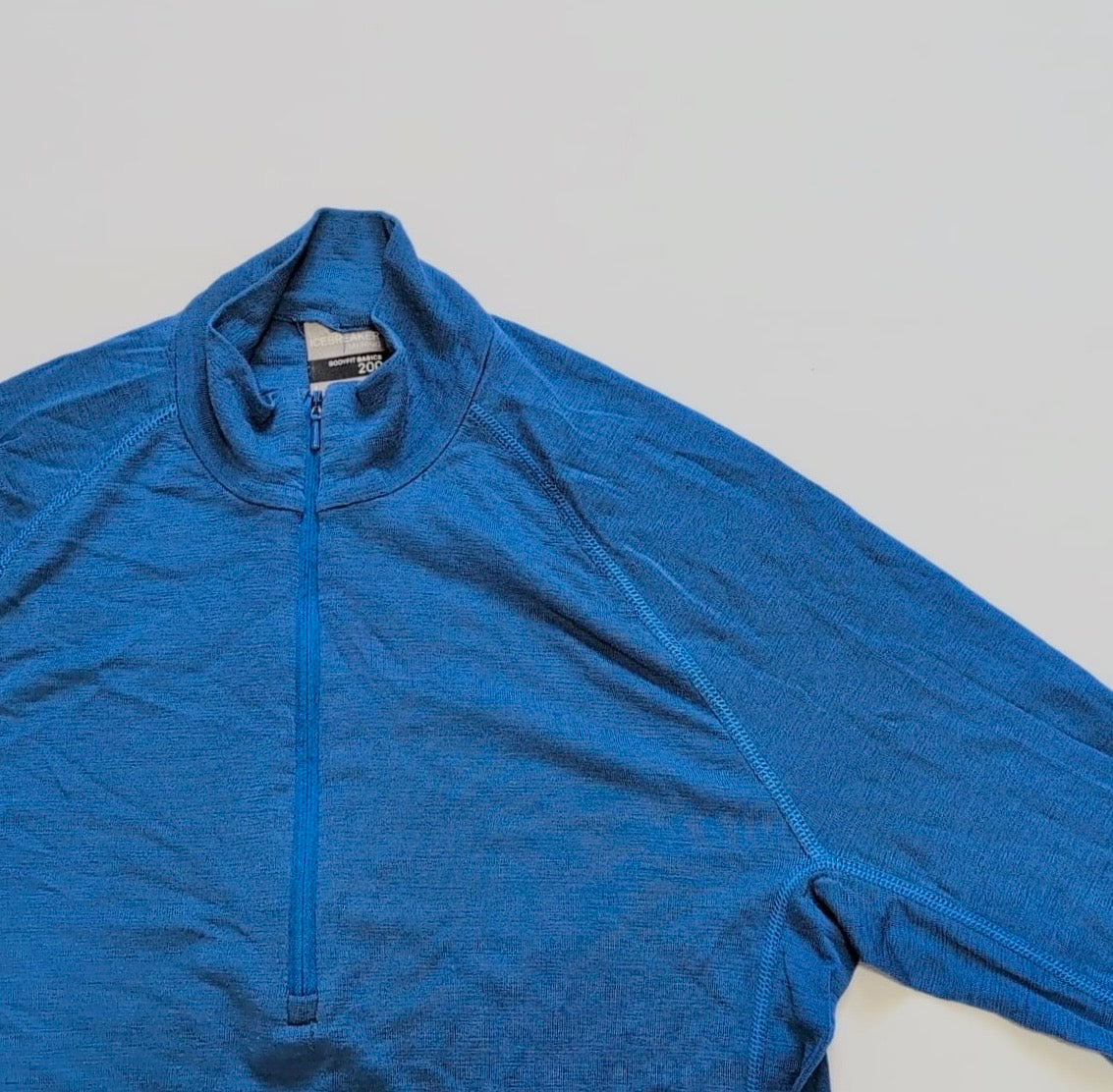 Merino 200 Zip Longsleeve Icebreaker (L Herren) blau