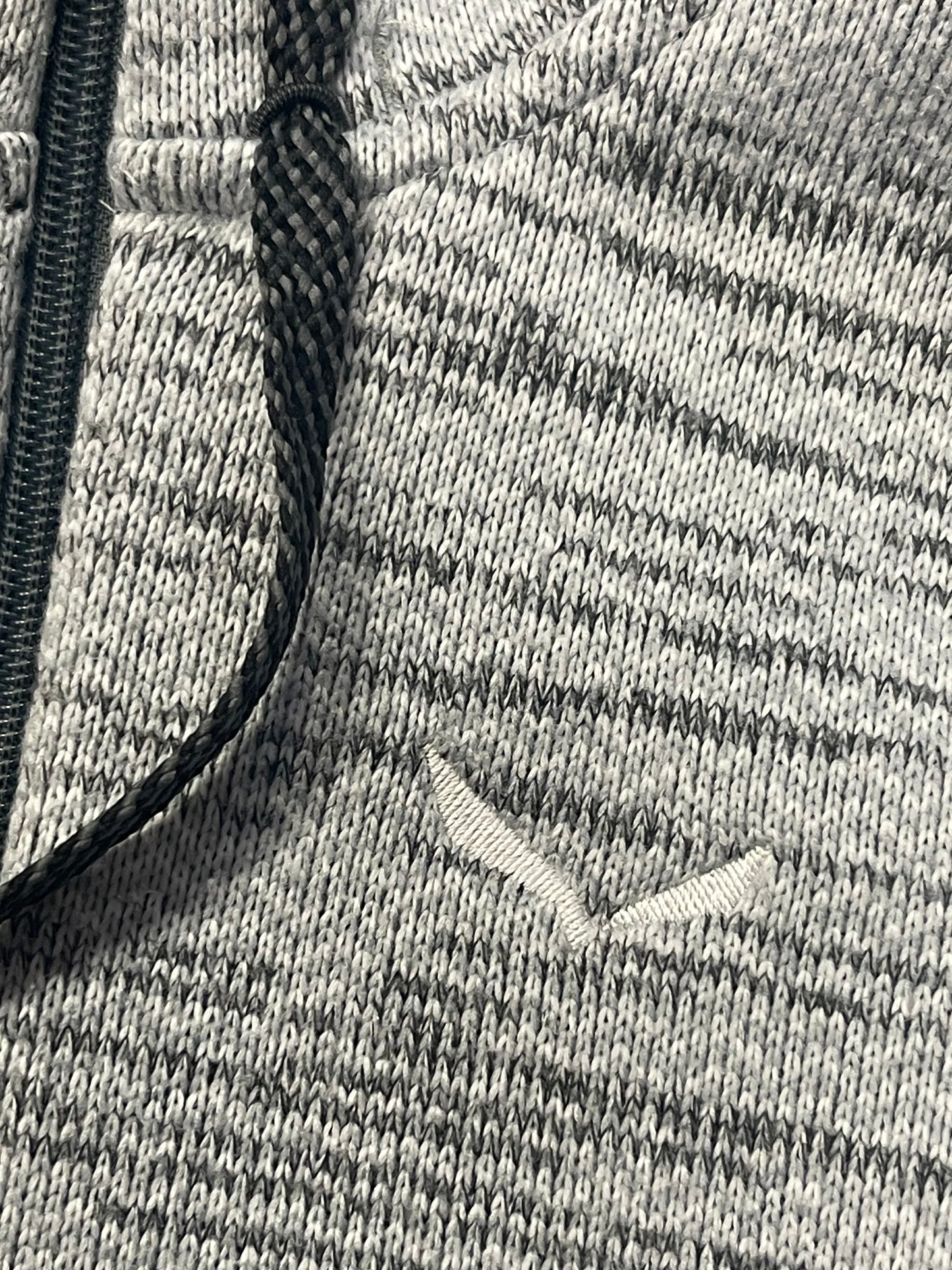 Fleece Jacke von Salewa (XS Damen) Kapuzenjacke Strickoptik grau