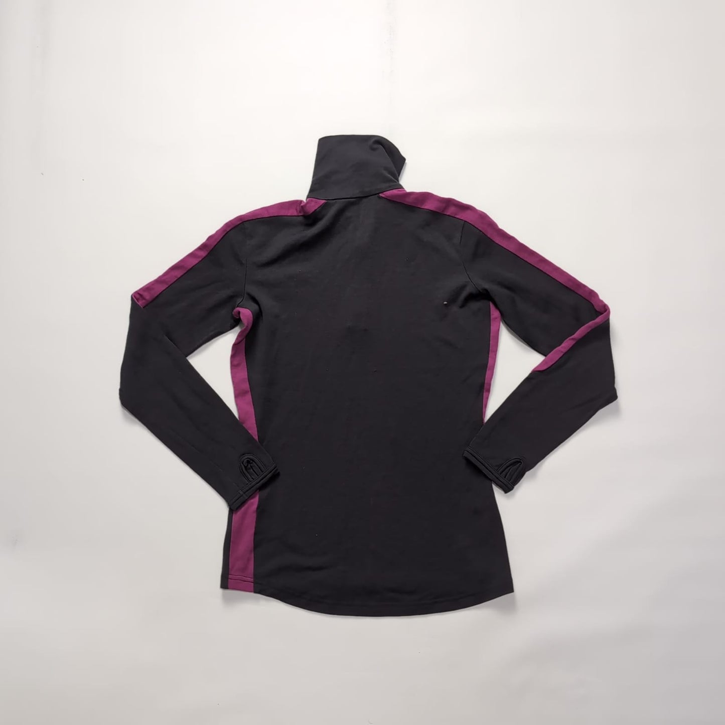 Merino Zip Longsleeve von Icebreaker (S Damen) dunkelgrau Magenta
