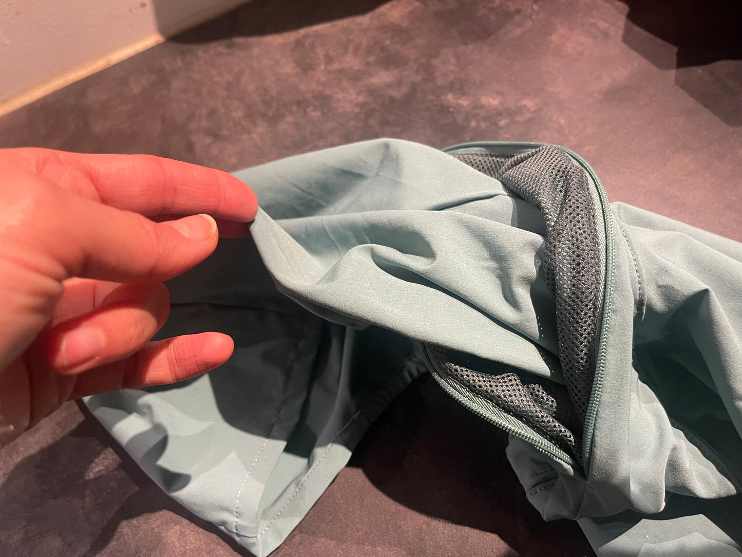 Leichte Stretch Jacke Vaude (XL Damen) Windbreaker minzgrün