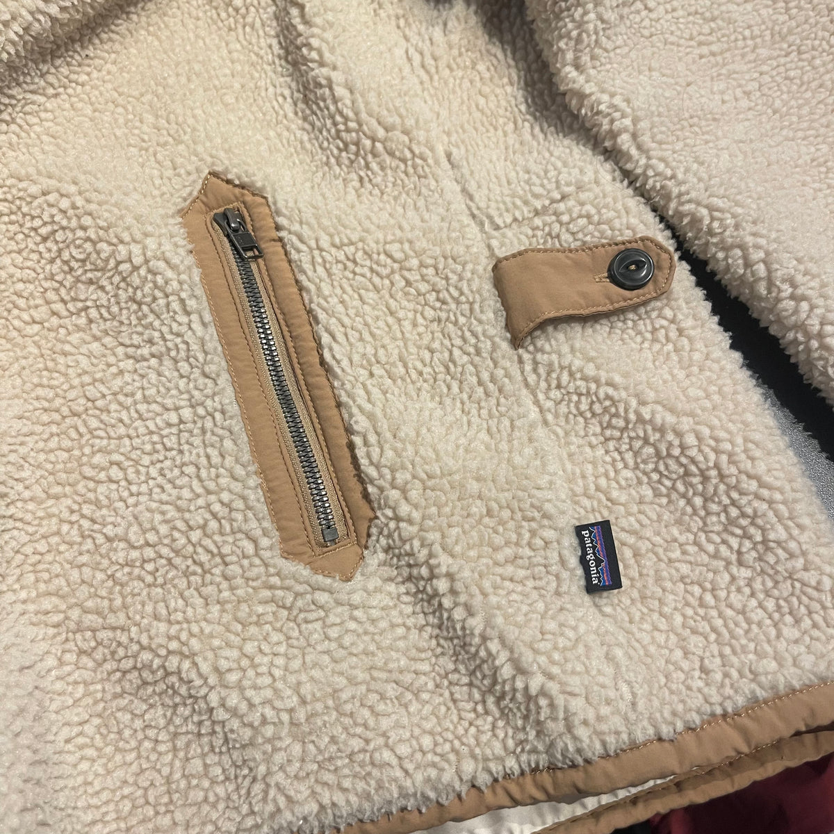 Teddy Jacke Patagonia (S Damen) Retro Pile creme