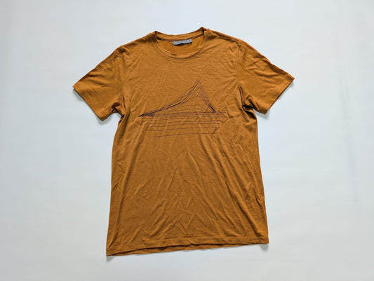 T-Shirt Icebreaker Merino (S Herren) Senf mit Print
