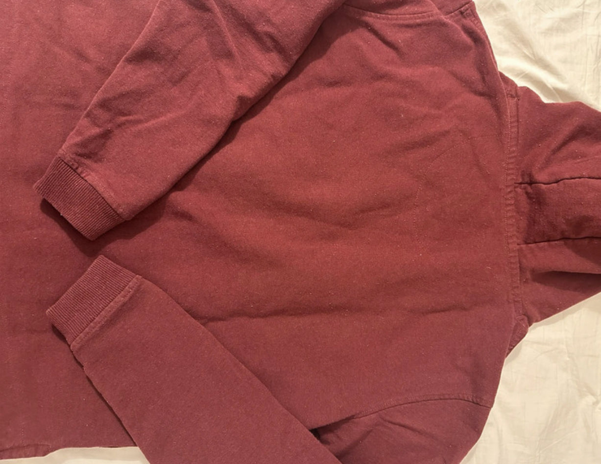 Uprisal Hoodie von Patagonia (S Damen) Dunkelrot Brustprint