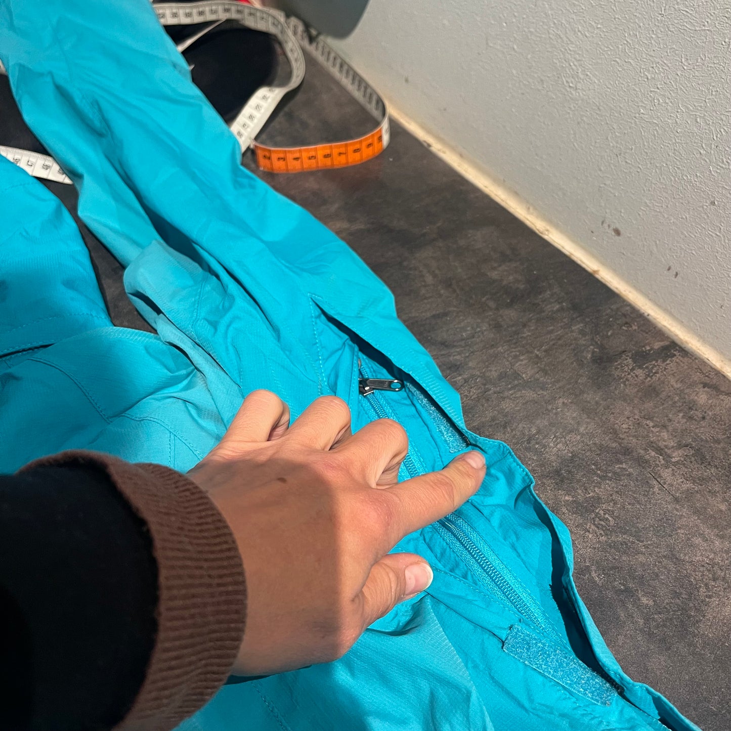 Regen Jacke von Vaude (S :36 Damen) türkis blau
