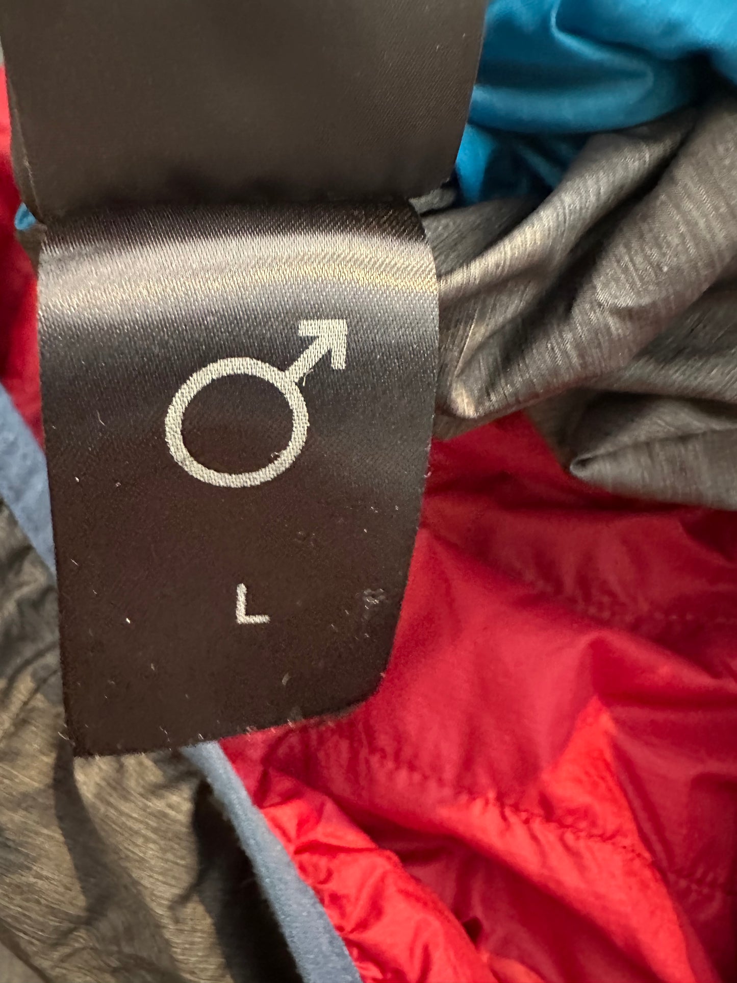 Wolle /Daunen Wende Jacke Ortovox (L Herren) rot blau graphit